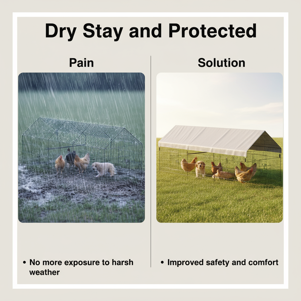 Poultry Farming Outdoor Metal Chicken Coop