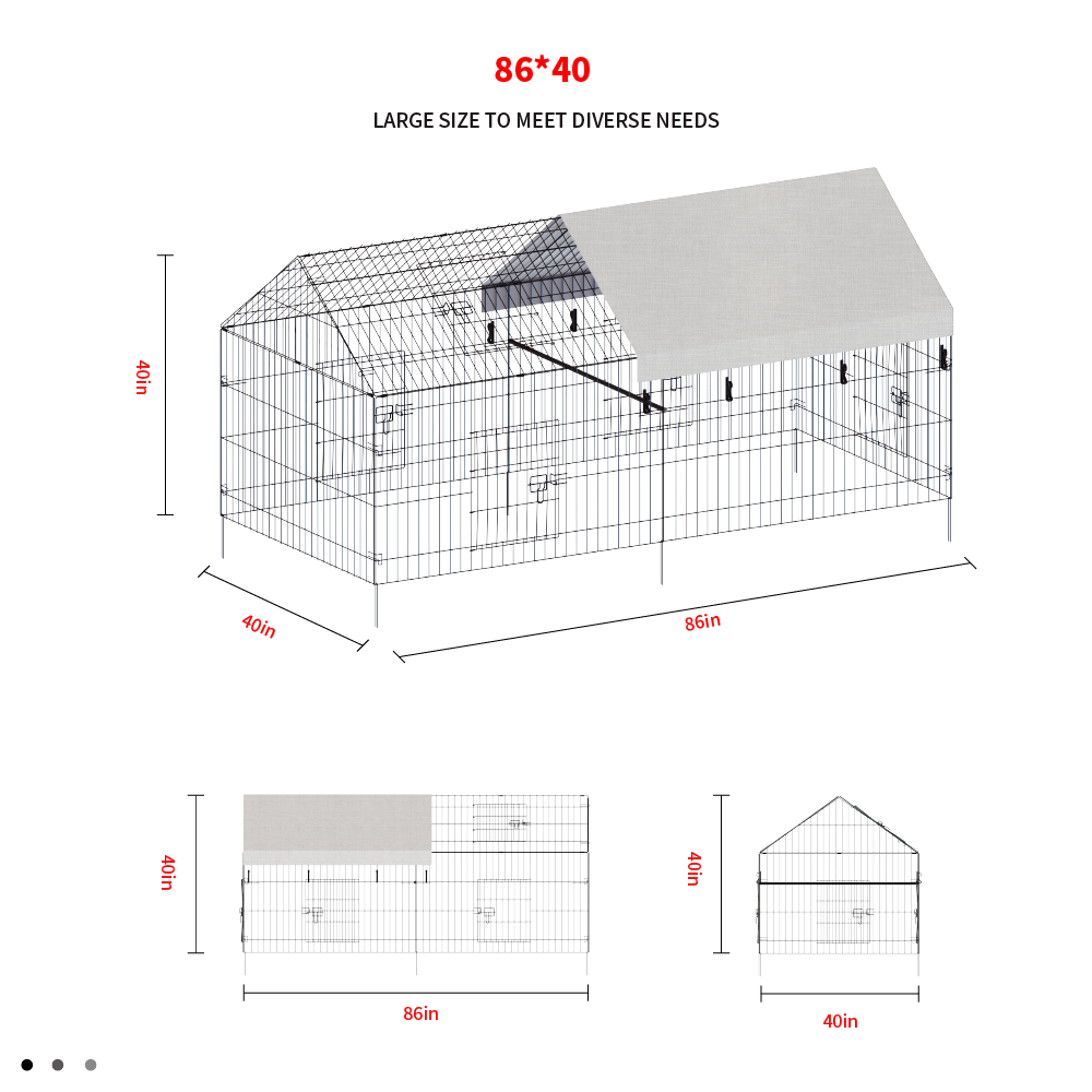 Pointed Wire Chicken Coop For Poultry Breeding