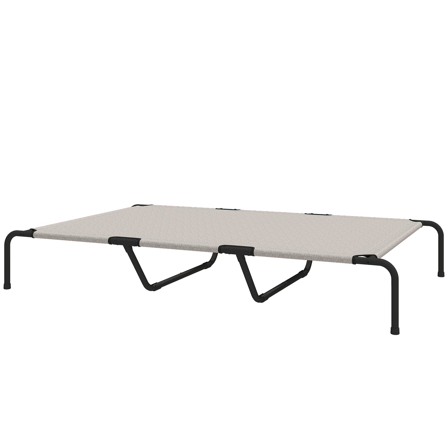 Elevated Dog Bed for Large Breeds Beige 60"L