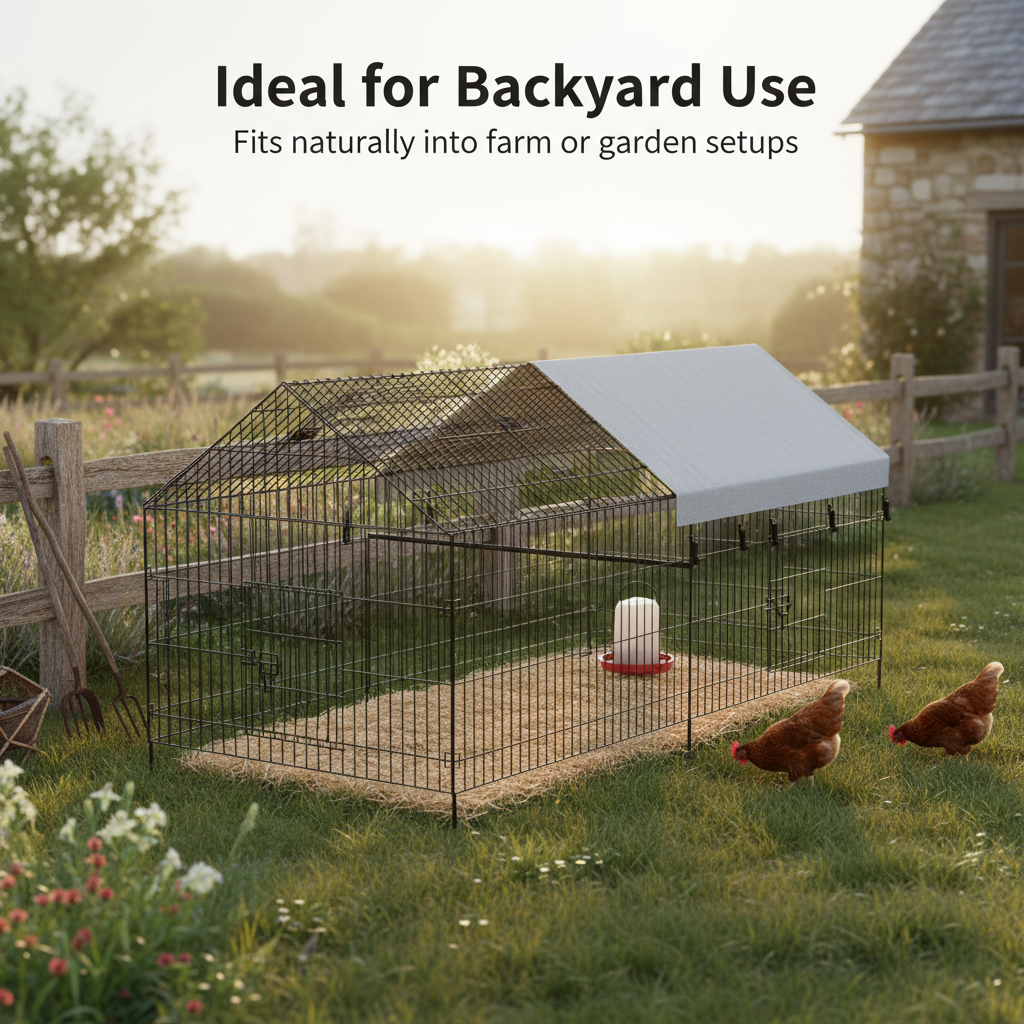 Pointed Wire Chicken Coop For Poultry Breeding