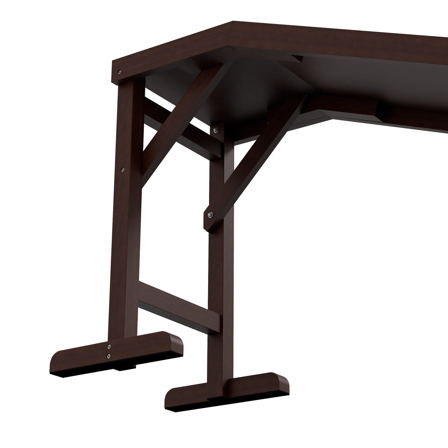 Dog Ramp for Bed, Pet Ramp for Dogs with Non-Slip Carpet and Top Platform, 74" x 16" x 25", Brown