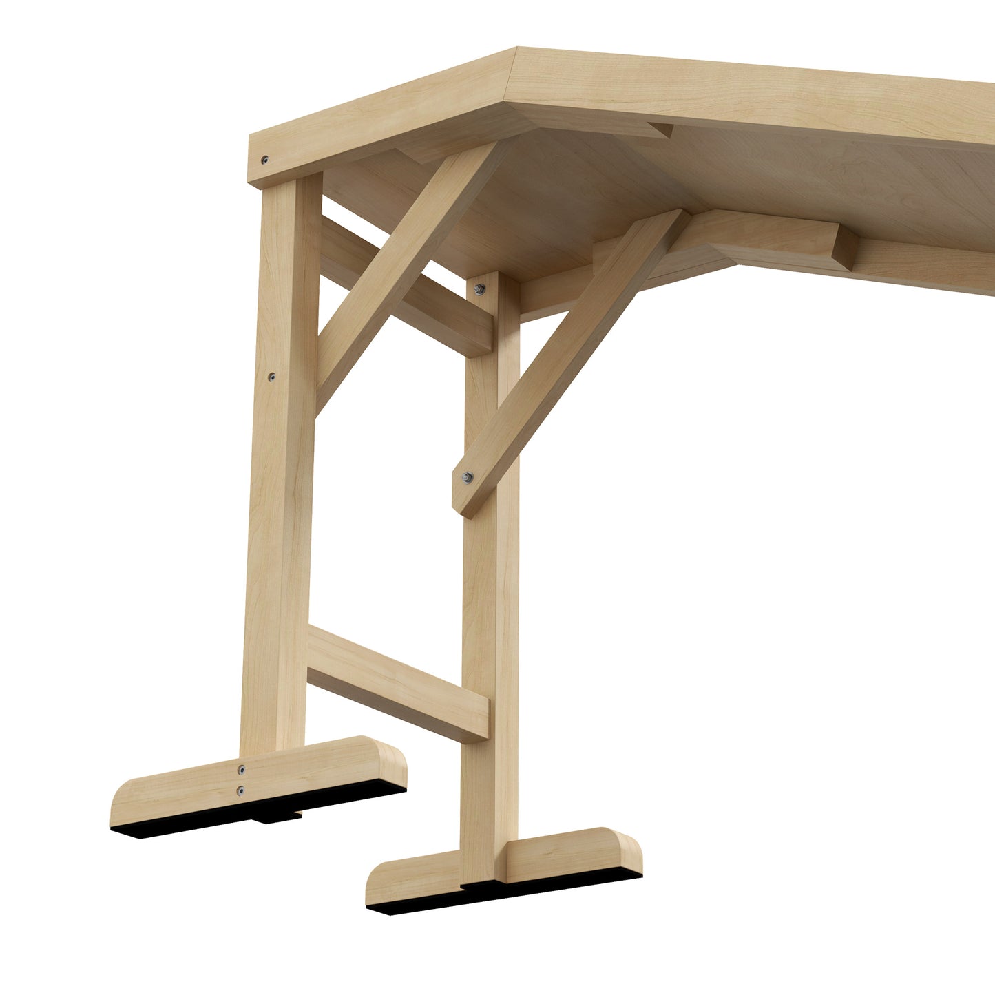 Dog Ramp for Bed, Pet Ramp for Dogs with Non-Slip Carpet and Top Platform, 74" x 16" x 25", Natural